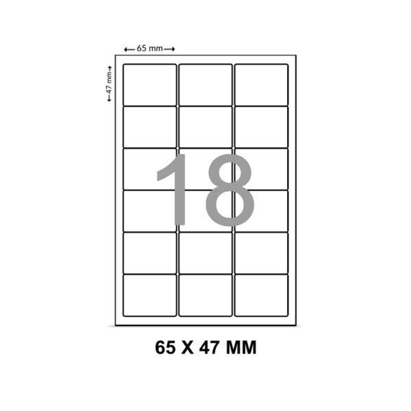 Multipurpose Adhesive (2000 Pcs) Label Sticker in A4 Size Sheet - Image 4