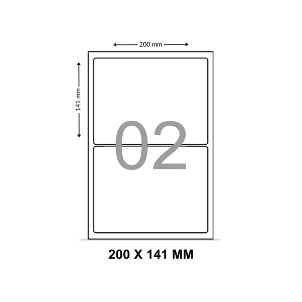 Multipurpose Adhesive (2000 Pcs) Label Sticker in A4 Size Sheet - Image 3